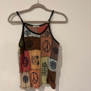 EARTHBOUND Multicolor Patchwork Camisole